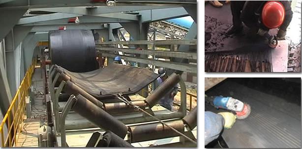 现场钢丝带粘接